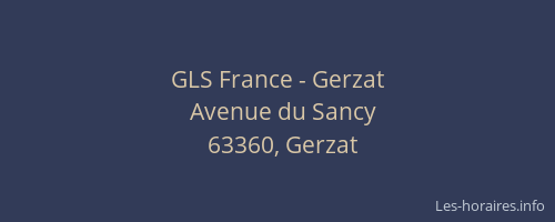 GLS France - Gerzat