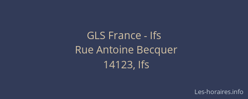 GLS France - Ifs