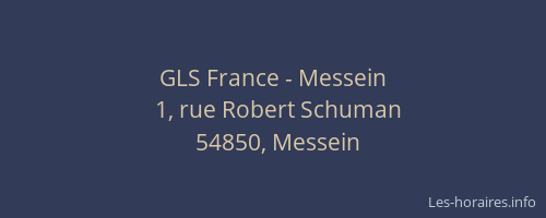 GLS France - Messein