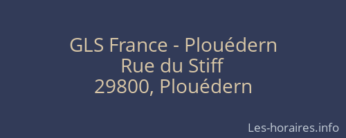 GLS France - Plouédern