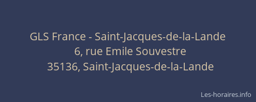 GLS France - Saint-Jacques-de-la-Lande