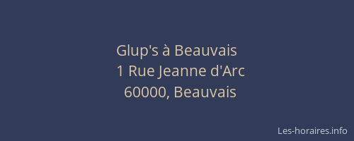 Glup's à Beauvais