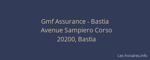 Gmf Assurance - Bastia