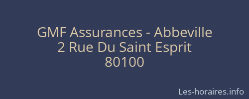 GMF Assurances - Abbeville