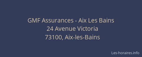 GMF Assurances - Aix Les Bains
