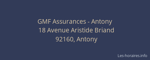 GMF Assurances - Antony