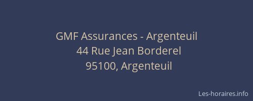 GMF Assurances - Argenteuil