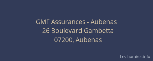 GMF Assurances - Aubenas