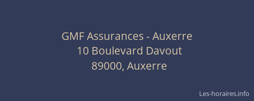 GMF Assurances - Auxerre