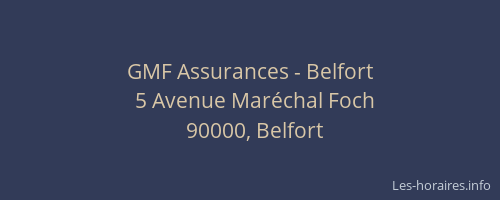 GMF Assurances - Belfort