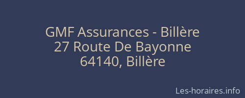 GMF Assurances - Billère