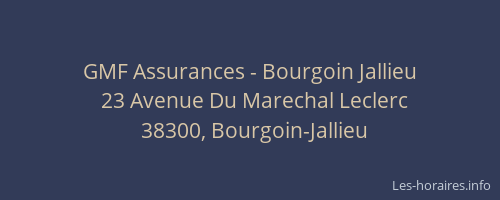 GMF Assurances - Bourgoin Jallieu
