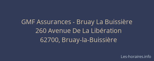 GMF Assurances - Bruay La Buissière