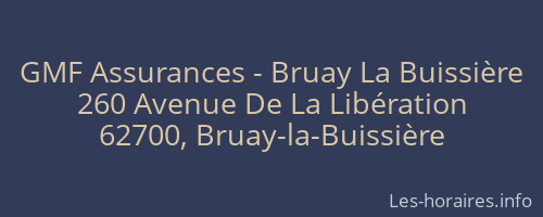 GMF Assurances - Bruay La Buissière