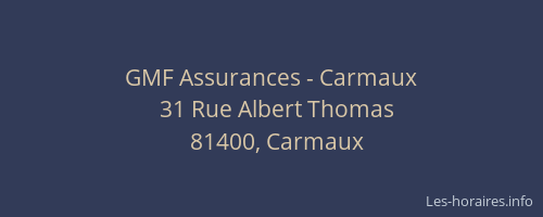 GMF Assurances - Carmaux