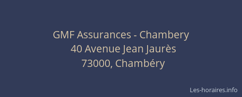 GMF Assurances - Chambery
