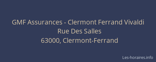 GMF Assurances - Clermont Ferrand Vivaldi