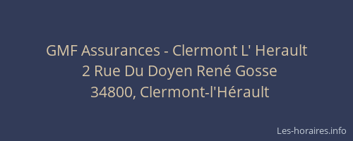 GMF Assurances - Clermont L' Herault