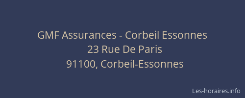 GMF Assurances - Corbeil Essonnes