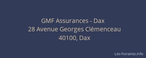 GMF Assurances - Dax