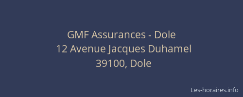 GMF Assurances - Dole