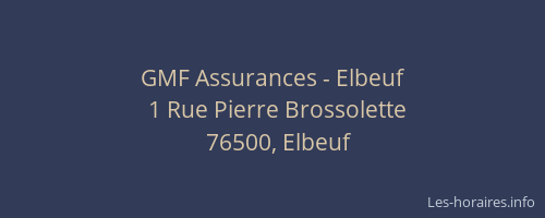 GMF Assurances - Elbeuf