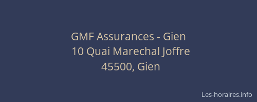GMF Assurances - Gien
