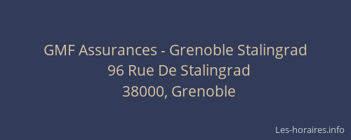 GMF Assurances - Grenoble Stalingrad