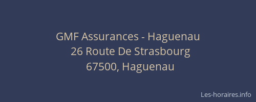 GMF Assurances - Haguenau