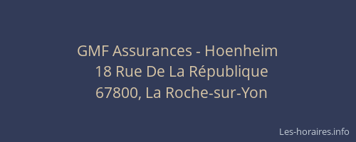 GMF Assurances - Hoenheim