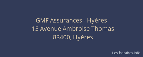 GMF Assurances - Hyères