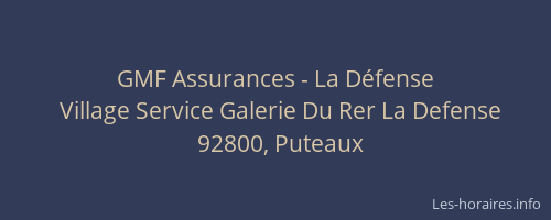 GMF Assurances - La Défense