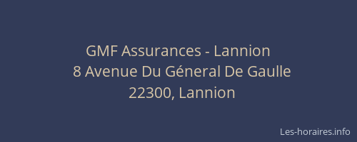 GMF Assurances - Lannion