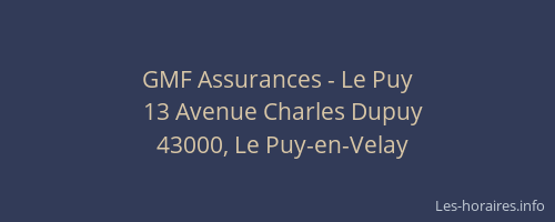GMF Assurances - Le Puy