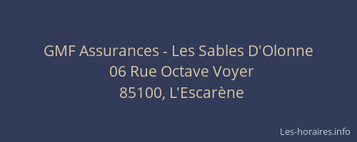 GMF Assurances - Les Sables D'Olonne
