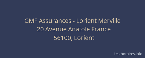 GMF Assurances - Lorient Merville