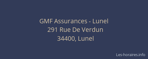 GMF Assurances - Lunel