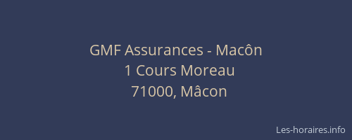 GMF Assurances - Macôn