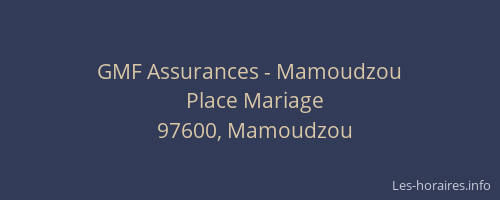GMF Assurances - Mamoudzou