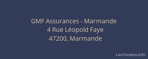 GMF Assurances - Marmande