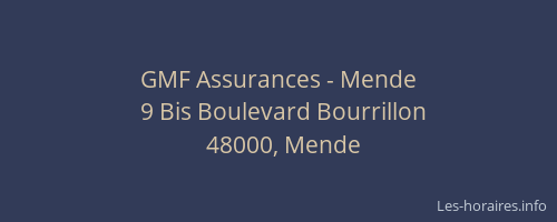 GMF Assurances - Mende