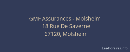 GMF Assurances - Molsheim
