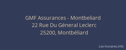 GMF Assurances - Montbeliard