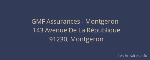 GMF Assurances - Montgeron
