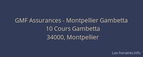 GMF Assurances - Montpellier Gambetta