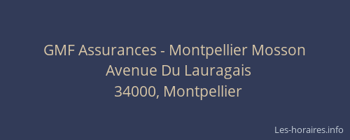 GMF Assurances - Montpellier Mosson