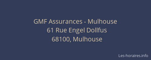 GMF Assurances - Mulhouse