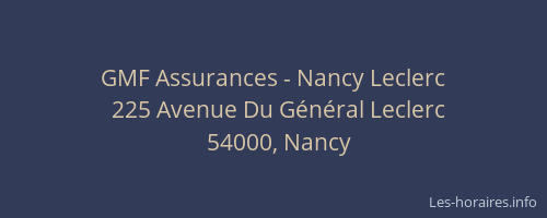 GMF Assurances - Nancy Leclerc