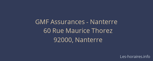 GMF Assurances - Nanterre