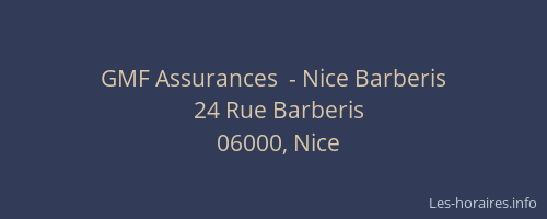 GMF Assurances  - Nice Barberis